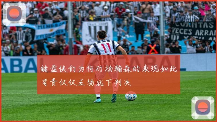 键盘侠们为何对杨瀚森的表现如此苛责仅仅五场就下判决