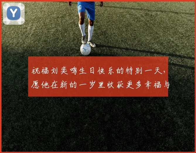 祝福刘奕鸣生日快乐的特别一天，愿他在新的一岁里收获更多幸福与成功